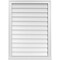 Ekena Millwork Vertical Surface Mount PVC Gable Vent w/ 2"W x 2"H , Brickmould Sill Frame, 26"W x 36"H GVPVE26X3603SN - alternate 1